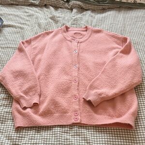 Daily Drills Pink Cardigan Sweater